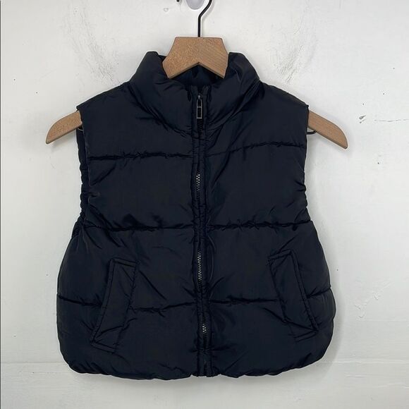 Zara Kids Black Outerwear Puffy Vest Black size 5-6 Years - Picture 1 of 14